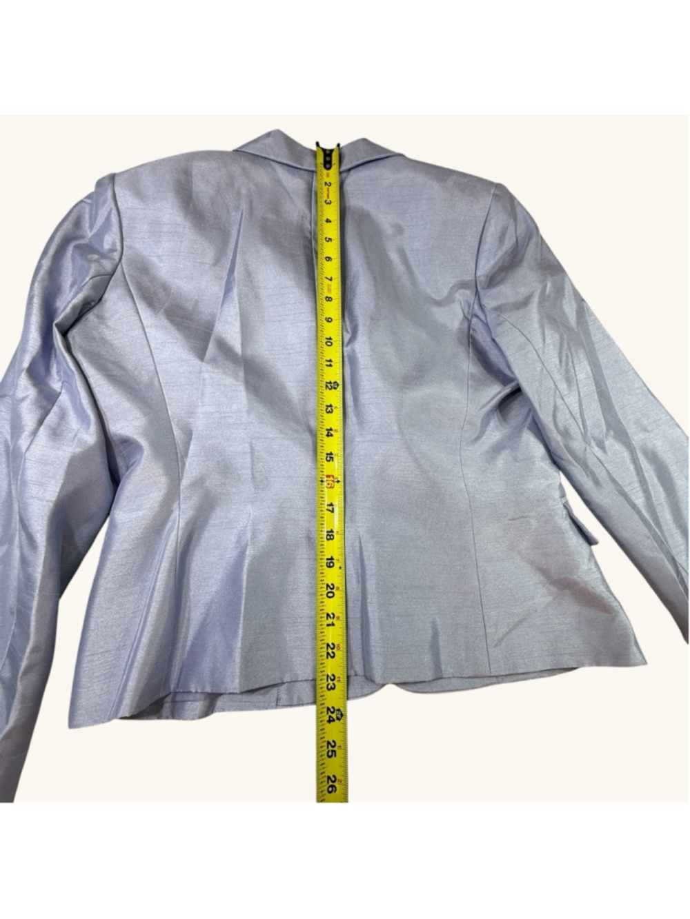 John Meyer Collection 2 Pc Suit Womens 10 Silver Blue Skirt Suit Church Wedding - Picture 12 of 14